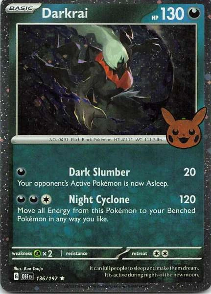Darkrai - Scarlet & Violet Trick or Trade #136/197