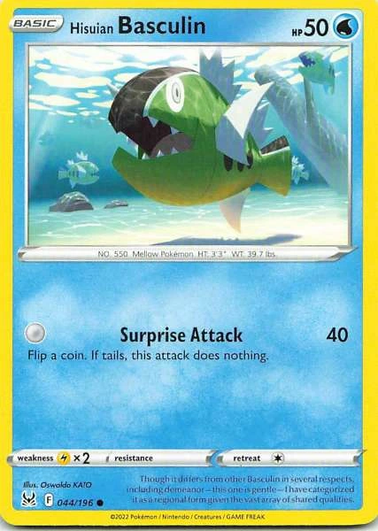 Hisuian Basculin - Lost Origin #044/196