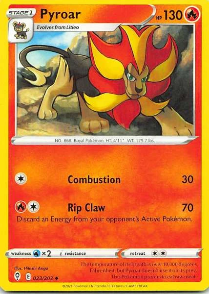 Pyroar - Evolving Skies #023/203