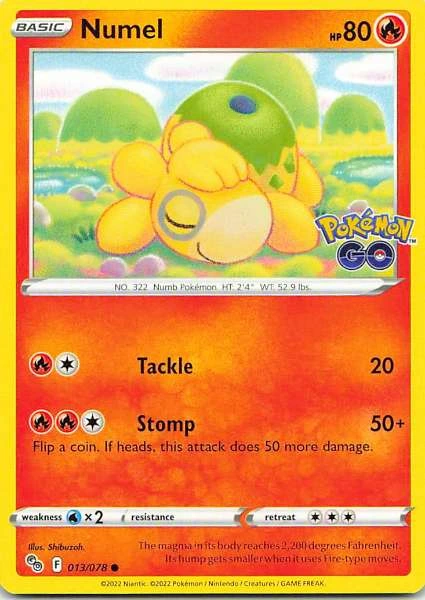 Numel - Pokemon GO #013/078