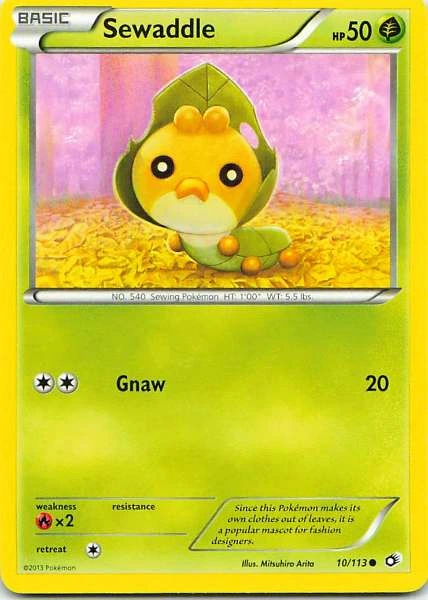 Sewaddle - Legendary Treasures #10/113