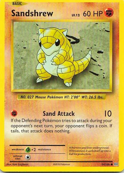 Sandshrew - Evolutions #54/108