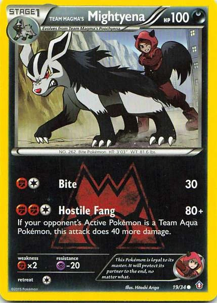 Team Magma's Mightyena - Double Crisis #19/34