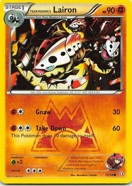 Team Magma's Lairon - Double Crisis #13/34