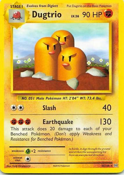 Dugtrio - Evolutions #56/108