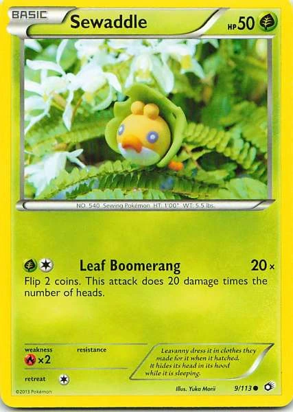 Sewaddle - Legendary Treasures #9/113