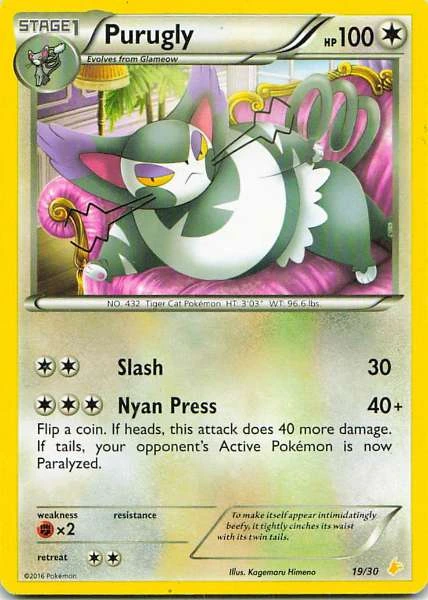 Purugly - XY Trainer Kit: Pikachu Libre & Suicune #19/30