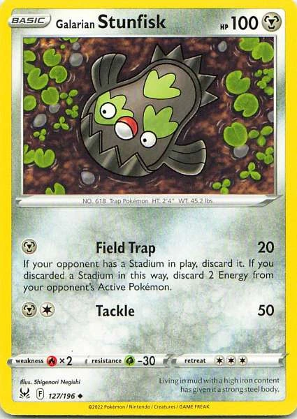 Galarian Stunfisk - Lost Origin #127/196