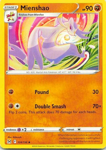 Mienshao - Lost Origin #104/196