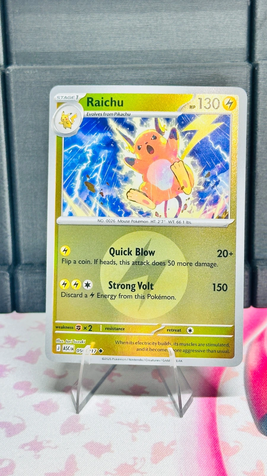 Raichu #056 (energy symbol) - Ascended Heroes