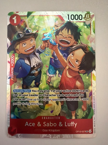 Ace & Sabo & Luffy - Carrying On His Will #OP13-007