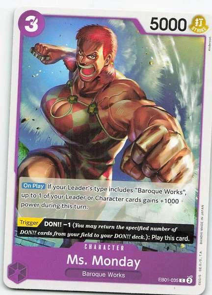 Ms. Monday - Extra Booster: Memorial Collection #EB01-035