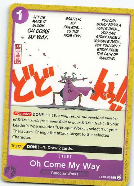 Oh Come My Way - Premium Booster -The Best- Vol. 2 #EB01-038