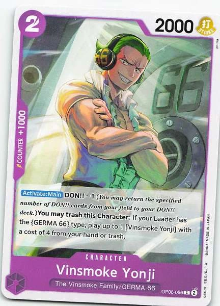 Vinsmoke Yonji - Wings of the Captain / Premium Booster The Best #OP06-066
