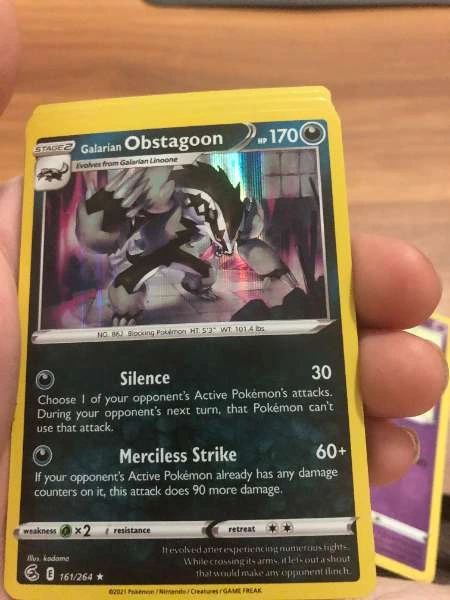 Galarian Obstagoon - Fusion Strike #161/264
