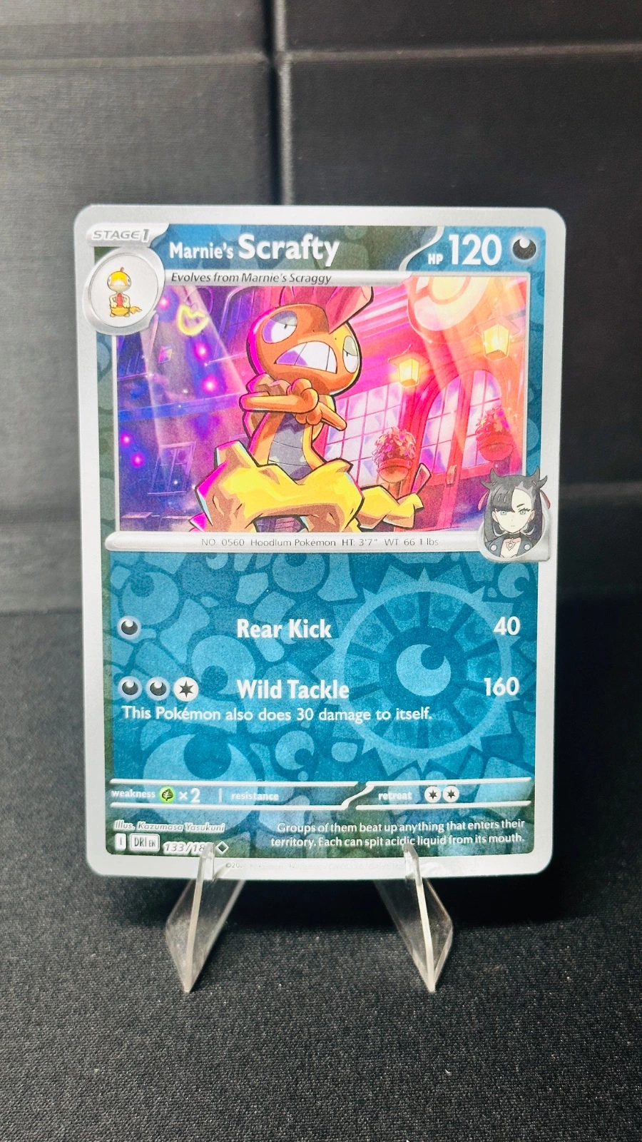 Marnie’s Scrafty (rev-holo) - Destined Rivals