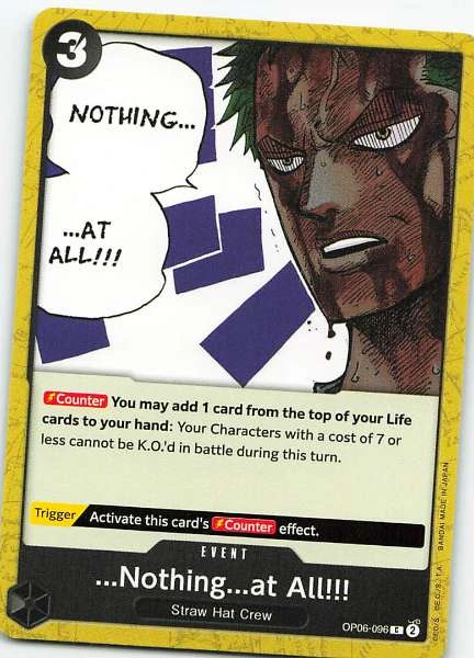 ...Nothing...at All!!! - Wings of the Captain #OP06-096
