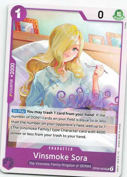 Vinsmoke Sora - Premium Booster -The Best- Vol. 2 #OP06-063