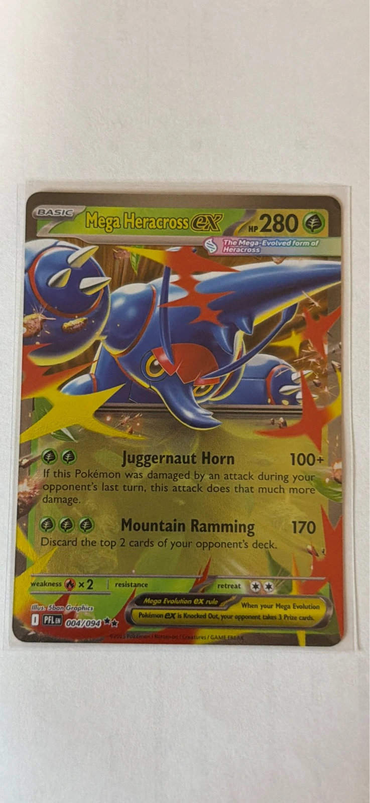 Mega Heracross EX - Phantasmal Flames #004/094