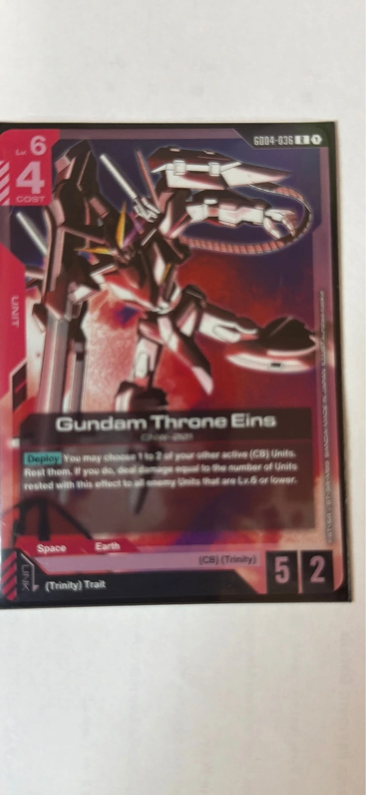 Gundam Throne Eins - Gundam Card Game #GD04-036