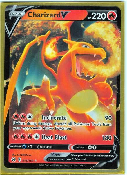 Charizard V - Crown Zenith #018/159