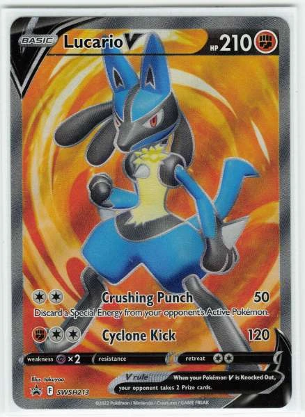 Lucario V - SWSH Black Star Promo #SWSH213