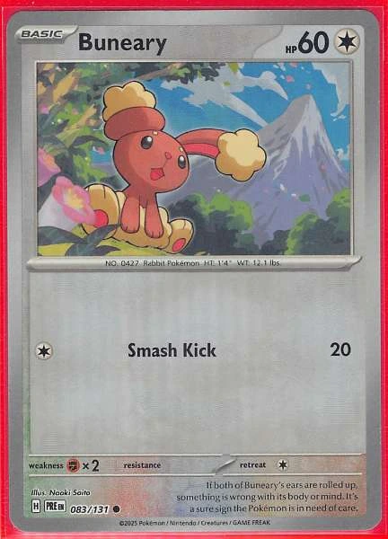Buneary - Prismatic Evolutions #083/131