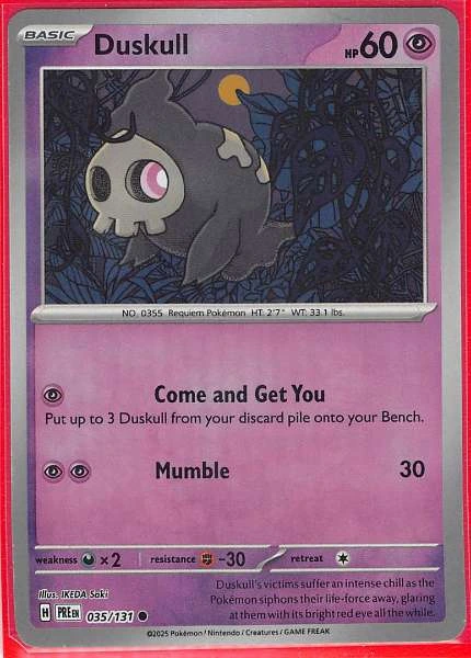 Duskull - Prismatic Evolutions #035/131