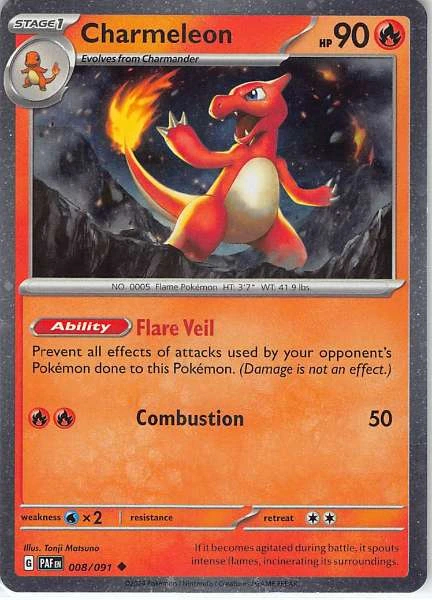 Charmeleon - Paldean Fates #008/091