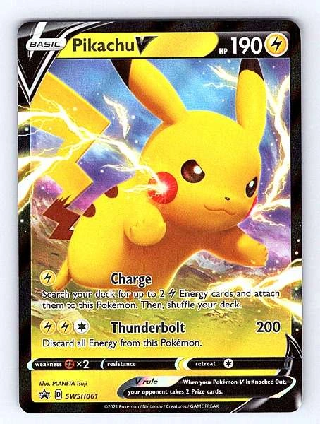 Pikachu V - Sword & Shield Promo #SWSH061
