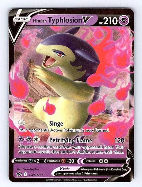 Hisuian Typhlosion V - SWSH Black Star Promos #SWSH237
