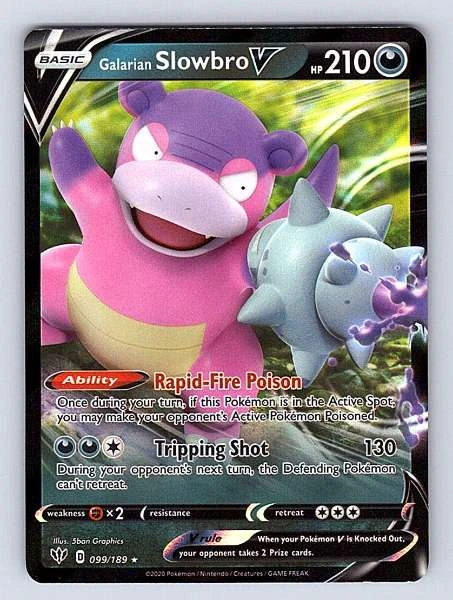 Galarian Slowbro V - Darkness Ablaze #099/189