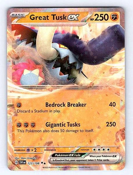 Great Tusk ex - Scarlet & Violet #123/198