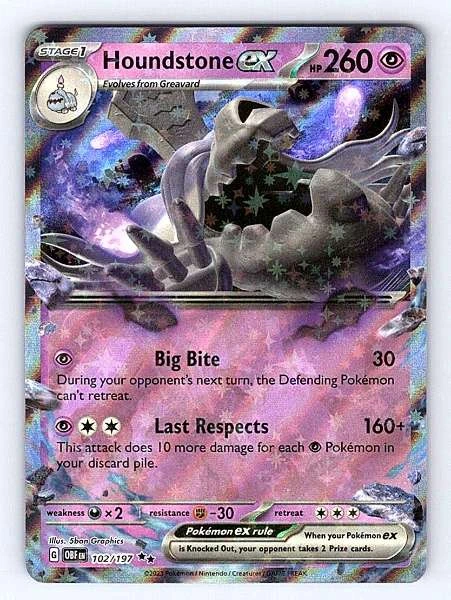 Houndstone ex - Obsidian Flames #102/197