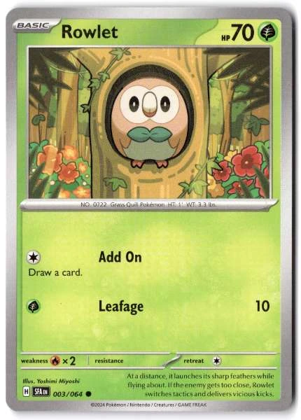 Rowlet - Shrouded Fable #003/064