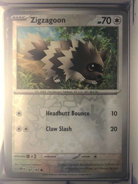 Zigzagoon - Obsidian Flames #167/197