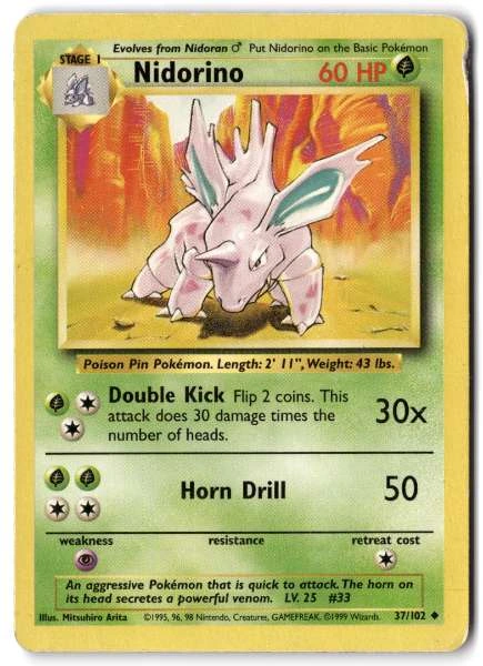 Nidorino - Base Set #37/102