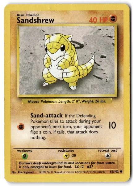 Sandshrew - Base Set #62/102