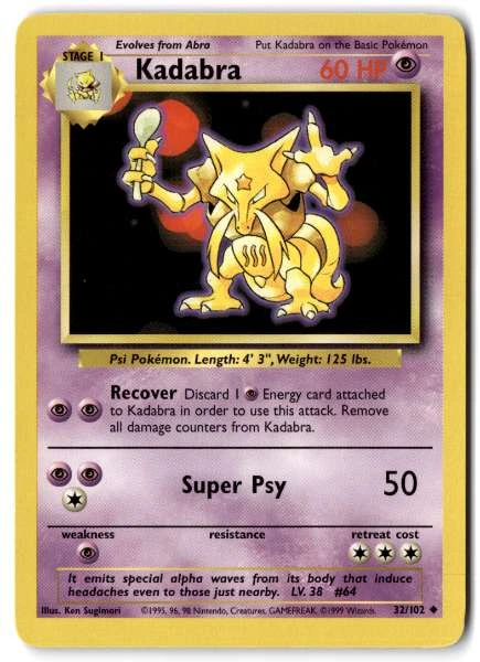 Kadabra - Base Set #32/102