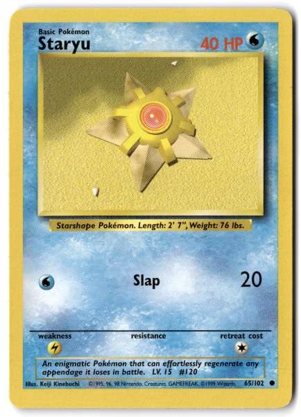 Staryu - Base Set #65/102