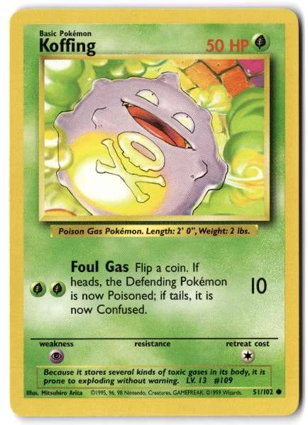 Koffing - Base Set #51/102