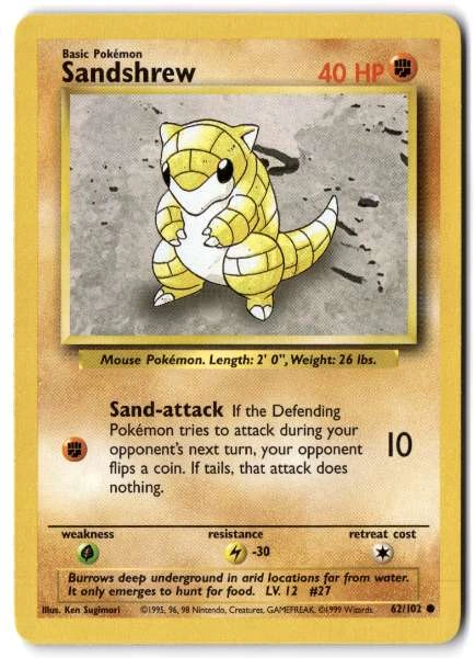 Sandshrew - Base Set #62/102
