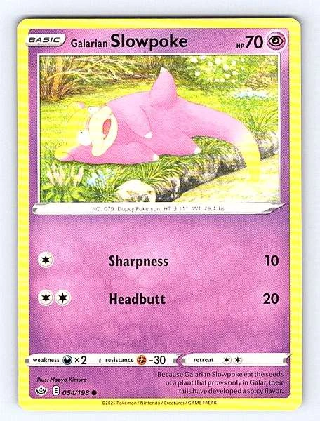 Galarian Slowpoke - Chilling Reign #054/198