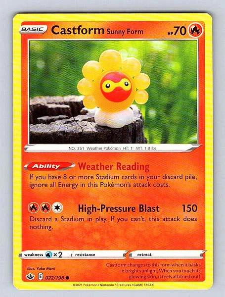 Castform Sunny Form - Chilling Reign #022/198