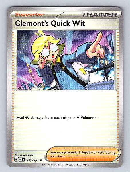 Clemont's Quick Wit - Surging Sparks #167/191