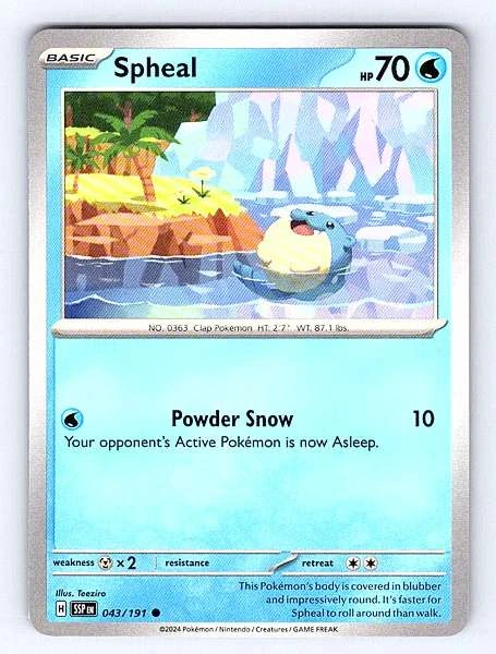Spheal - Surging Sparks #043/191