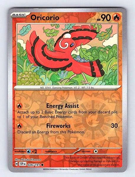 Oricorio - Surging Sparks #026/191