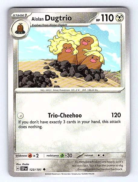 Alolan Dugtrio - Surging Sparks #123/191