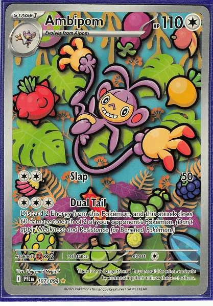Ambipom Illustration Rare - Phantasmal Flames #107/094