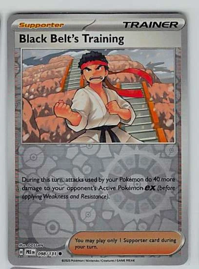 Black Belt's Training - Reverse Holo #098/131